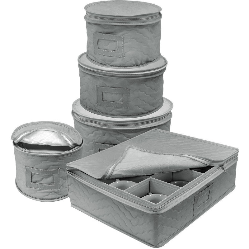 Rebrilliant 5 Piece Dinnerware Storage Set & Reviews Wayfair